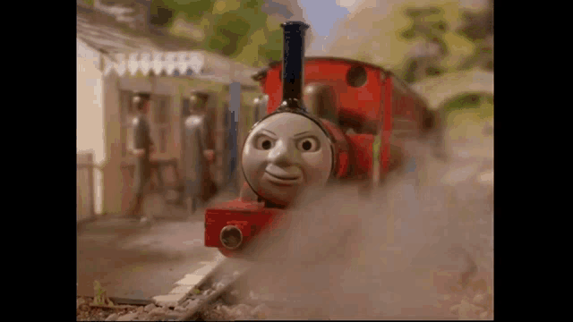 Thomas And Friends Smirk GIF - Thomas And Friends Smirk Sly GIFs