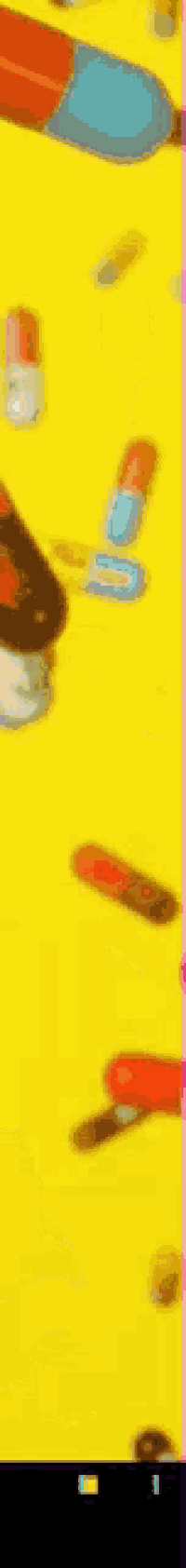 a blurred image of a yellow background with red and blue circles