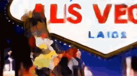 a sign that says ' las vegas ' on it