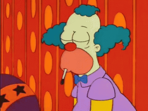 Krusty Akward GIF - Krusty Akward The Simpsons GIFs