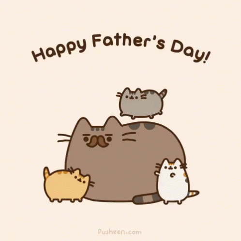 Happy Father'S Day GIF - Pusheen Fathersday Dad GIFs