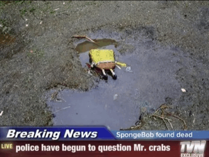 Spongebob Dead Songebob News GIF - Spongebob Dead Songebob News GIFs