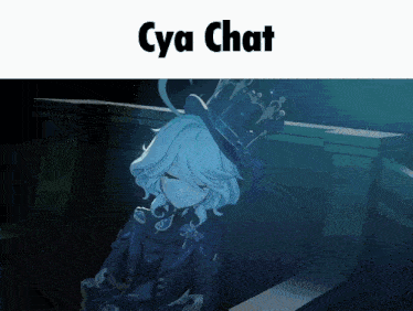 a picture of a girl in a top hat with the words cya chat below her