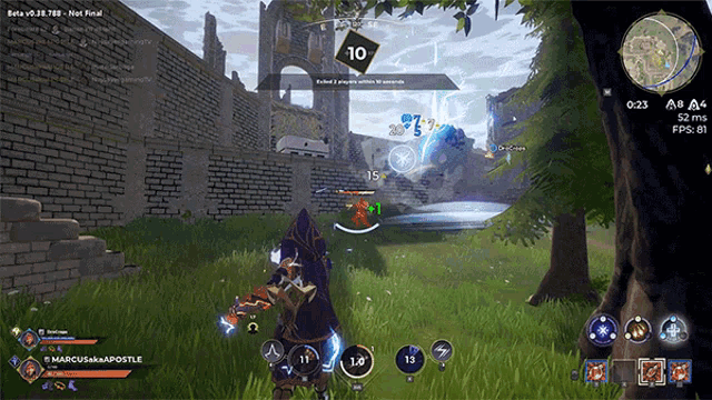 a screenshot of a video game with marcussakapostle on the screen