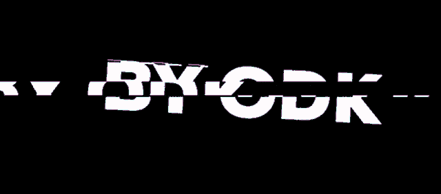 the word byodk is displayed in pink and blue