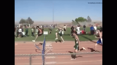 Over The Hurdles, Not Into Them. GIF - Hurdles Fail Ouch GIFs
