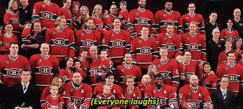 Montreal Canadiens Nhl GIF - Montreal Canadiens Nhl Everyone Laughs GIFs
