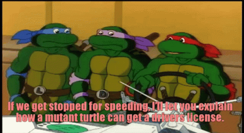 Tmnt Raphael GIF - Tmnt Raphael If We Get Stopped For Speeding GIFs