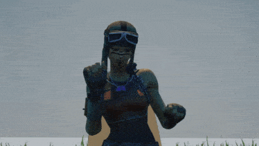 a woman in a video game is standing in the grass