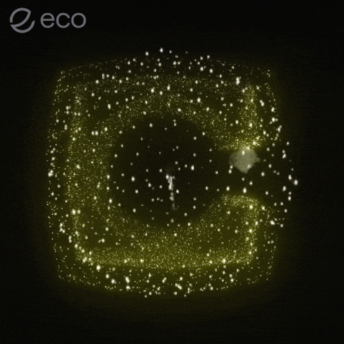 a picture of a fireworks display with the word eco below it