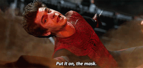 The Amazing Spider Man Andrew Garfield GIF - The Amazing Spider Man Andrew Garfield Put It On The Mask GIFs