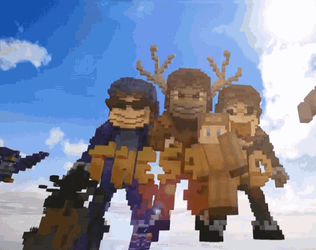 Minecraft Squad GIF - Minecraft Squad Friends GIFs