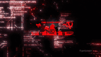 a red background with the words " the communists " written on it