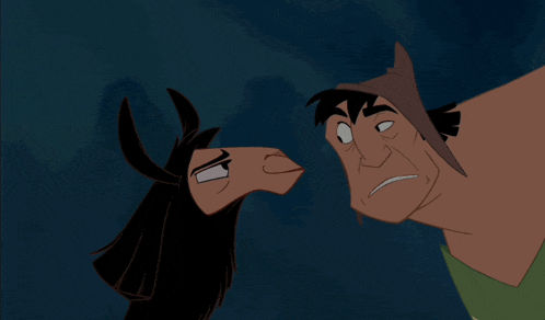 a cartoon of a man screaming at another man