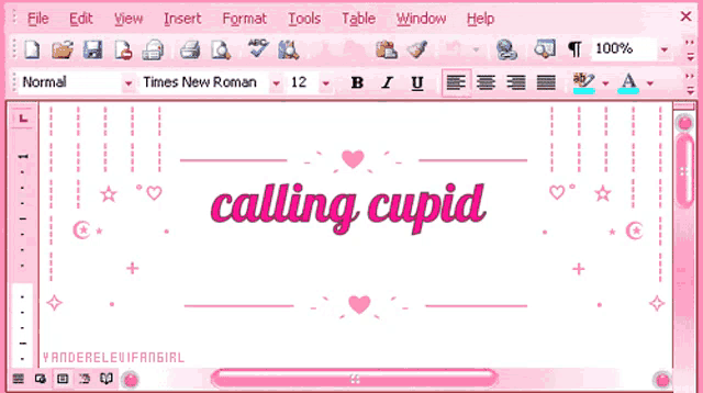 a computer screen displays a text box that says calling cupid 18+