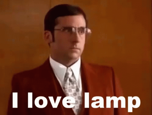 Steve Carell I Love Lamp GIF - Steve Carell I Love Lamp Anchorman GIFs