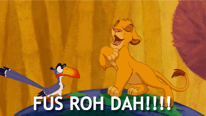 Roarrrr!!!!1one! GIF - Lion King Simba Fus Roh Dah GIFs
