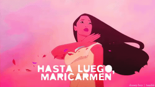 Hasta Luego Maricarmen Pocahontas GIF - Maricaren Hasta Luego Pocahontas GIFs