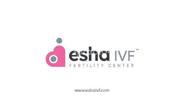 the logo for esha ivf fertility center