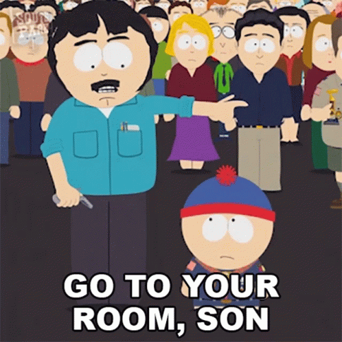 Go To Your Room Son Randy Marsh GIF - Go To Your Room Son Randy Marsh Stan Marsh GIFs