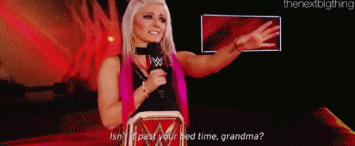 Alexa Bliss Isnt It Past Your Bed Time GIF - Alexa Bliss Isnt It Past Your Bed Time Past Bed Time GIFs