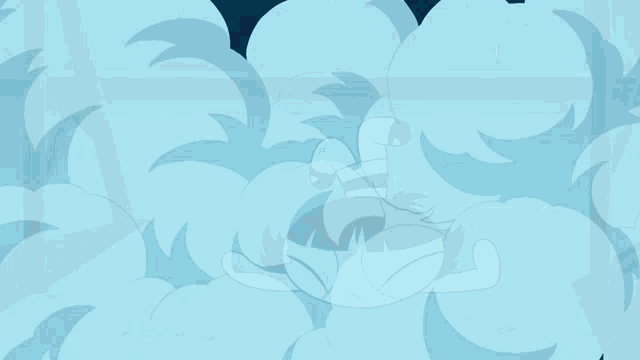 buttercup from the powerpuff girls is laying on her back