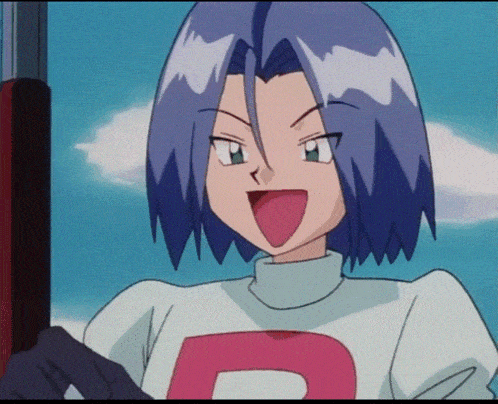 a cartoon character wearing a white shirt with a pink letter r on it