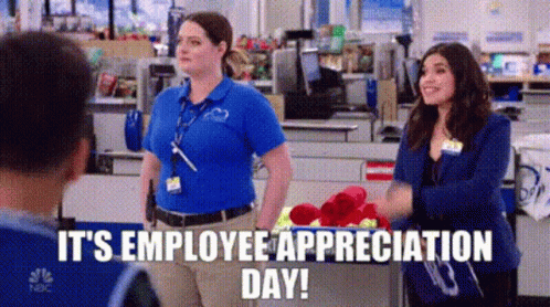 Superstore Amy Sosa GIF - Superstore Amy Sosa Its Employee Appreciation Day GIFs