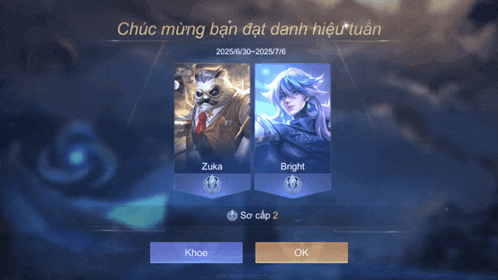 a screenshot of a game showing a cat and a girl named zuka and bright