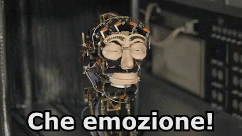 Che Emozione Emozionante Sono Emozionato Robot GIF - Touching Exciting Thrilling GIFs