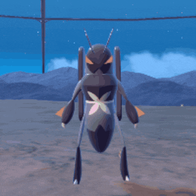 a bug with a music note on its head
