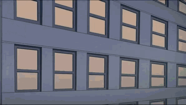 a cartoon of spider-man hanging from a building with a briefcase on his back