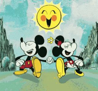 Minnie Mouse Mickey Mouse GIF - Minnie Mouse Mickey Mouse Holding Hands GIFs