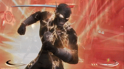 a video game screen shows a character named the flash with a sword