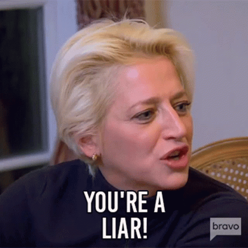 Youre A Liar Real Housewives Of New York GIF - Youre A Liar Real Housewives Of New York Rhony GIFs
