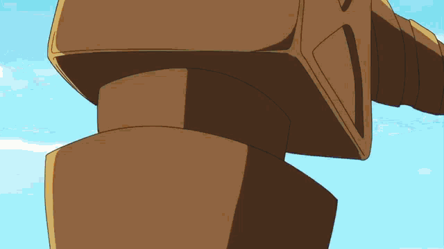a cartoon drawing of a person holding a large rock