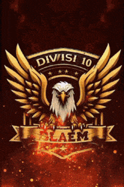 a logo with an eagle and the word divisi 10