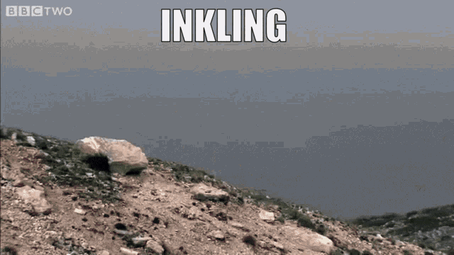a red car is flying through the air with the words inkling below it