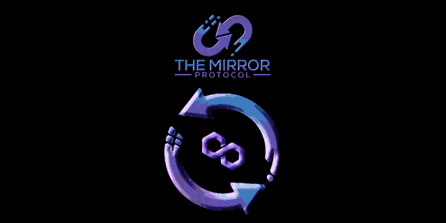 a logo for the mirror protocol is displayed on a dark background