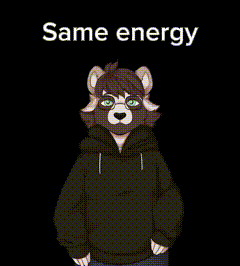 a picture of a dog with the words same energy f slur on it