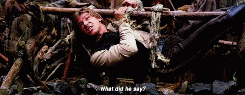 Han Solo What Did He Say GIF - Han Solo What Did He Say Captured GIFs