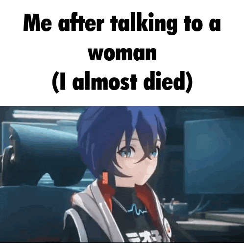 a meme of a girl talking to a woman who is almost dead