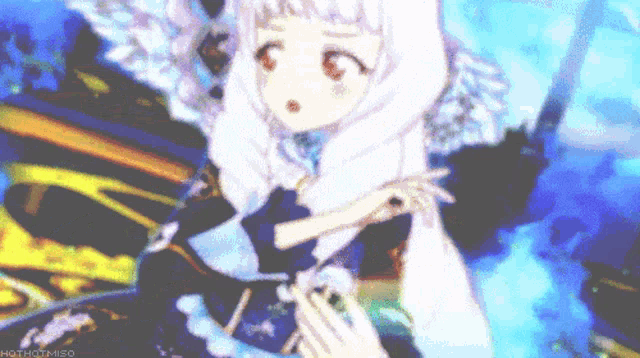 a pixelated image of a girl with the words hothotmiso on the bottom left