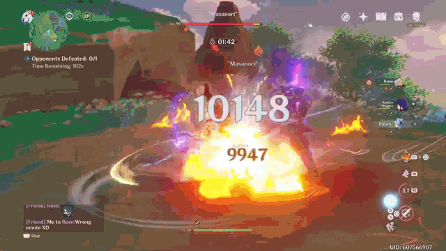 a screenshot of a video game shows the number 10148