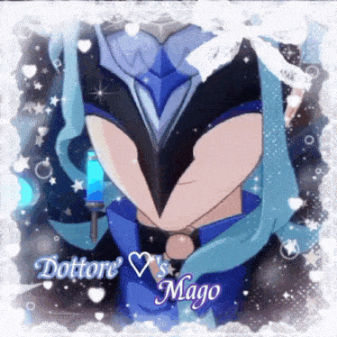 a picture of a person with the words dottore 's mago on the bottom