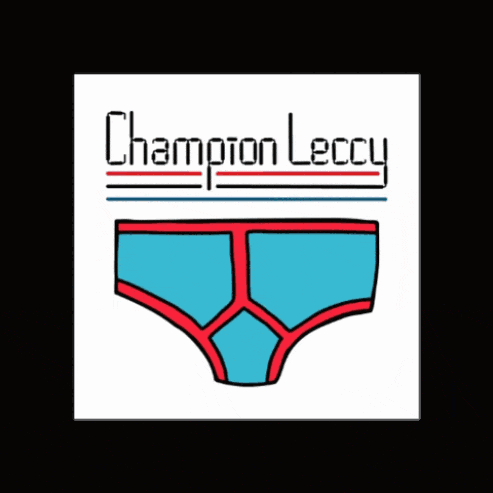 a picture of a pair of underwear with the words champion leccy