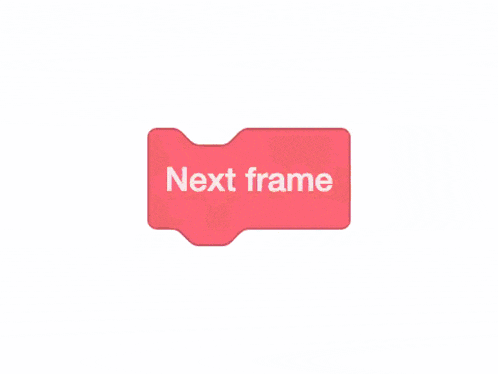 a red rectangle with the words next frame on it