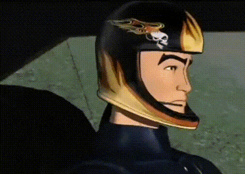 a man is wearing a helmet with a skull on it .