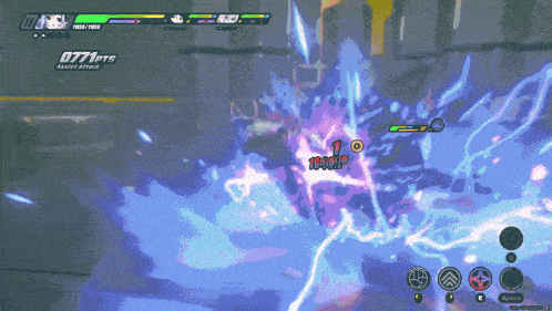 a screenshot of a video game with the number 0777 on the top