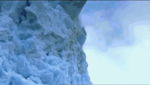 Close Call With A Glacier GIF - Fall Melt Snow GIFs